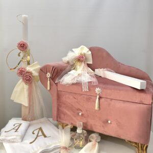 ΠΑΚΕΤΟ ΒΑΠΤΙΣΗΣ ΚΟΡΙΤΣΙ ΜΕ ΘΕΜΑ ΛΟΥΛΟΥΔΙΑ ΚΑΙ ΜΟΝΟΓΡΑΜΜΑ